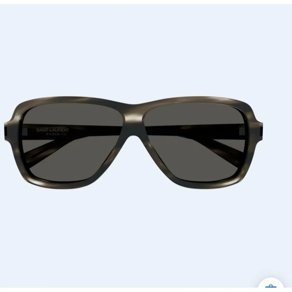 Saint Laurent Sunglasses SL 609 Carolyn 004-Havana Aviator Corner Angle